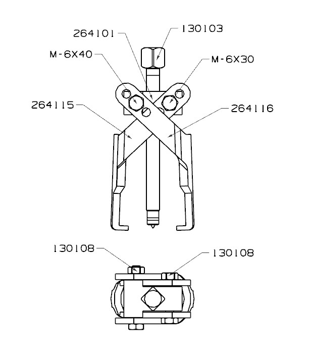 EXTRACTOR FORZA SERIE 2640 DE TIJERA